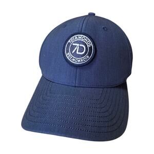 7 Diamonds Snapback Fairway Golf Hat One Size Adjustable Navy 6 Panel